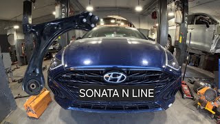 front control arm with ball joint replacement ... hyundai sonata n line 2020-2025 (torque specs)