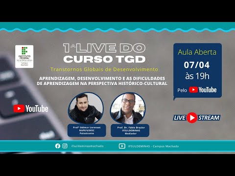 1º Live Curso FIC TRANSTORNOS GLOBAIS DO DESENVOLVIMENTO