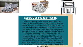 Paper shredding company