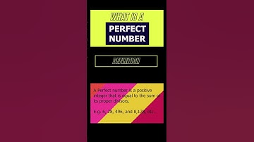 What is a Perfect Number? Check out the Python Code for identifying such Numbers!! #Shorts