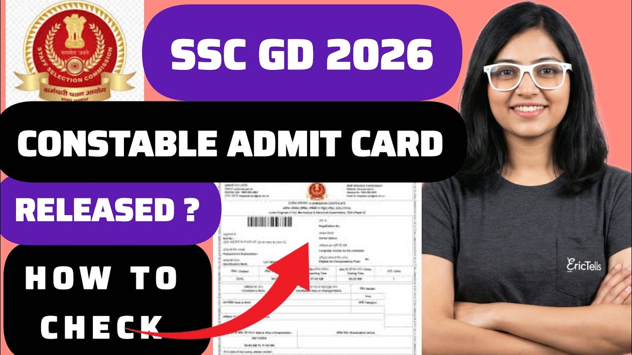 ssc gd admit card 2026  | ssc gd constable hall ticket 2026
