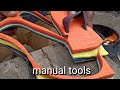 make layered sandals for children, with manual tools