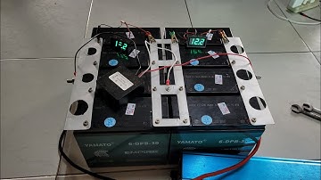 Ghép nối tiếp 8 ắc quy Yamato lên 24V đúng nhất, chuẩn nhất - Đam mê năng lượng