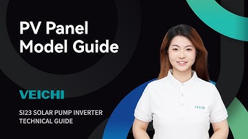 PV Panel Model Guide for SI23 Solar Pump Inverter