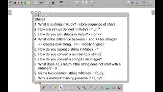 Strings in ruby