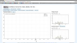 StatKey Single Variable Analysis Wealth
