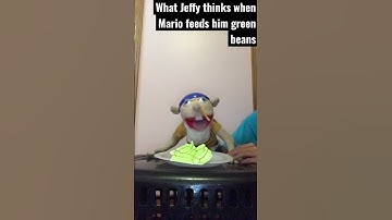What Jeffy thinks when he gets green beans served for dinner
