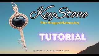 How to Make a Cool Wire Wrapped Skeleton Key Pendant!