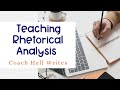 Rhetorical Analysis Course Overview Quiz