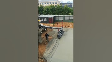 Concrete paving laser leveling machine