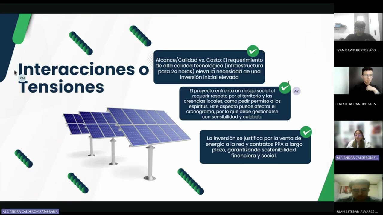 Iniciación del proyecto: Energía solar en la Guajira. Grupo: proyectando ideas.