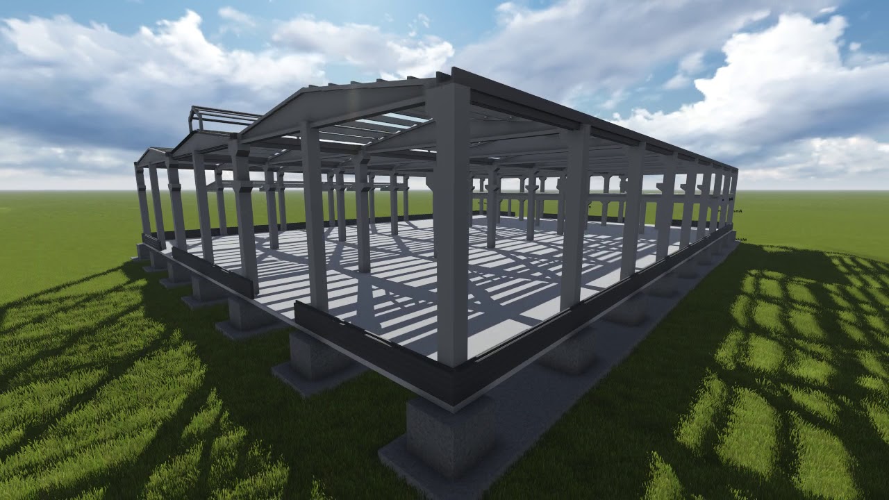 Prefabrike Betonarme Yapı Elemanları 3D Animasyonu - YouTube