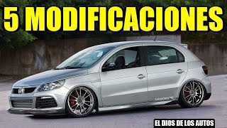 5 MODIFICACIONES PARA: VOLKSWAGEN GOL (2008-2020) / - YouTube