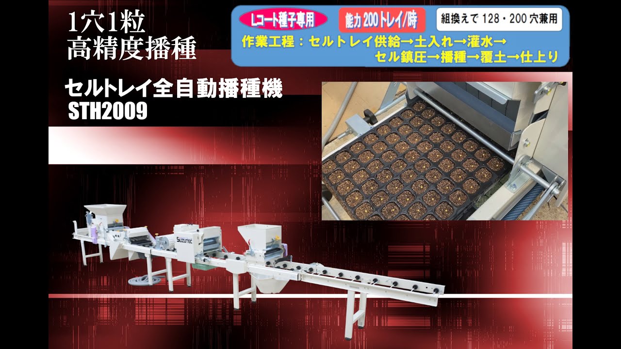 セルトレイ播種機 STH2009 | 日本農業新聞