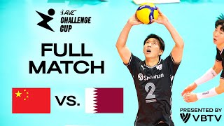 🇨🇳 CHN vs. 🇶🇦 QAT - AVC Challenge Cup 2024 | Quarter Final - presented by VBTV