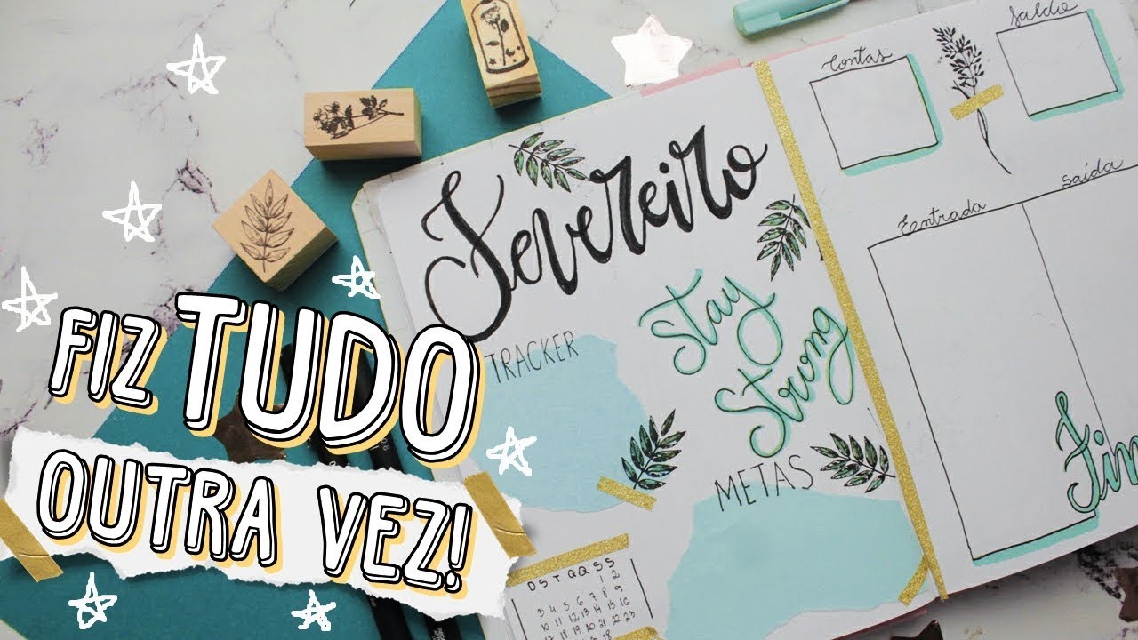 REFAZENDO MEU BULLET JOURNAL: PLANEJE COMIGO