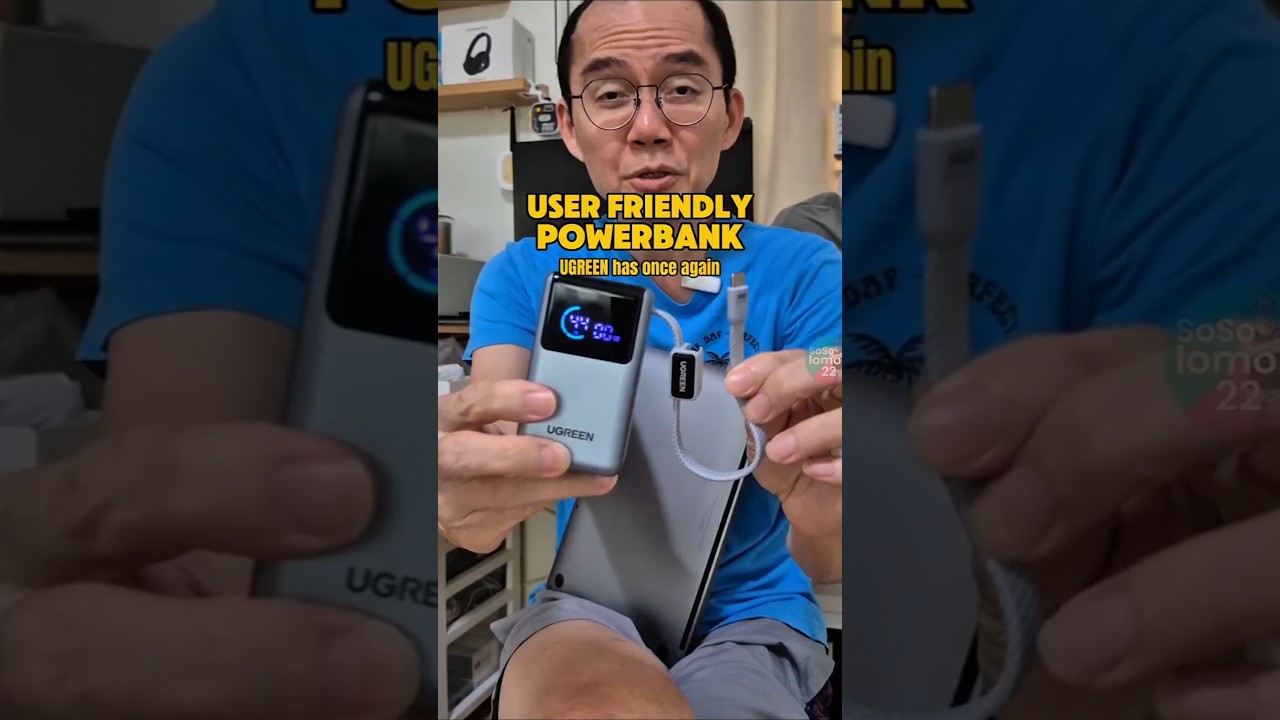 Мощный, компактный и удобный в использовании внешний аккумулятор UGREEN емкостью 10 000 мАч, мощн...