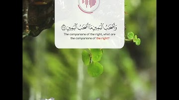 تلاوة من سورة الواقعة: وَأَصْحَابُ الْيَمِينِ مَا أَصْحَابُ الْيَمِينِ