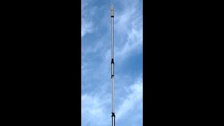 Hustler 6BTV 5BTV 4BTV ground mounted vertical antenna. Ground radial installation. first impression
