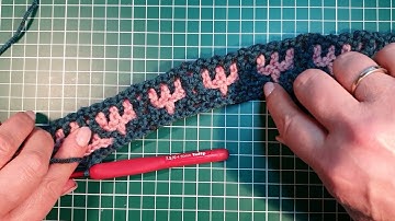 Kaleidoscope Flowers, Interlocking Filet Crochet row 3A