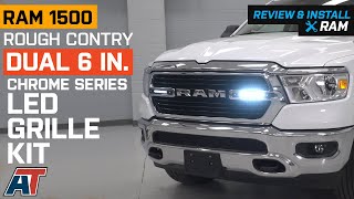 20192020 RAM 1500 Rough Country Dual 6 Inch Chrome Series LED Grille Kit Review & Install