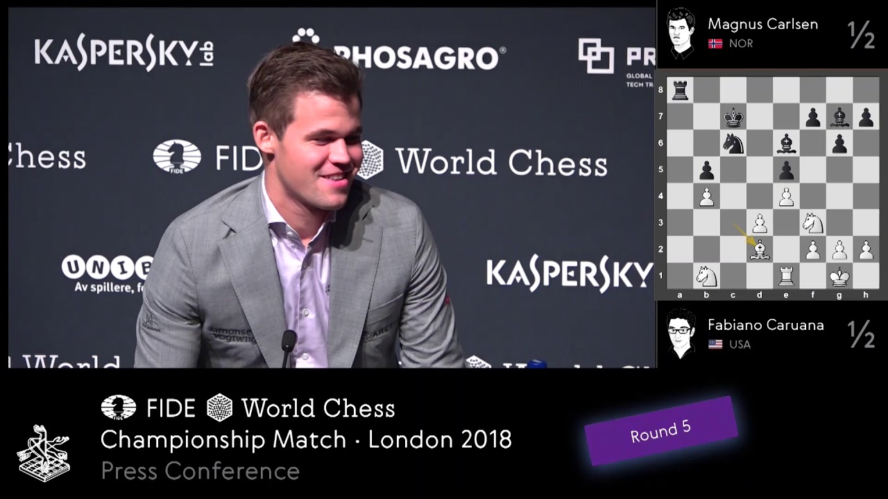 World Chess Championship 2018 Game 5 Report YouTube