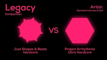 Comparison | Legacy | Just Shapes & Beats (Hardcore) vs Project Arrhythmia (Ultra Hardcore)