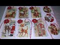 DIY~Beautiful Glittery Vintage Christmas Tags Without Glitter...What?