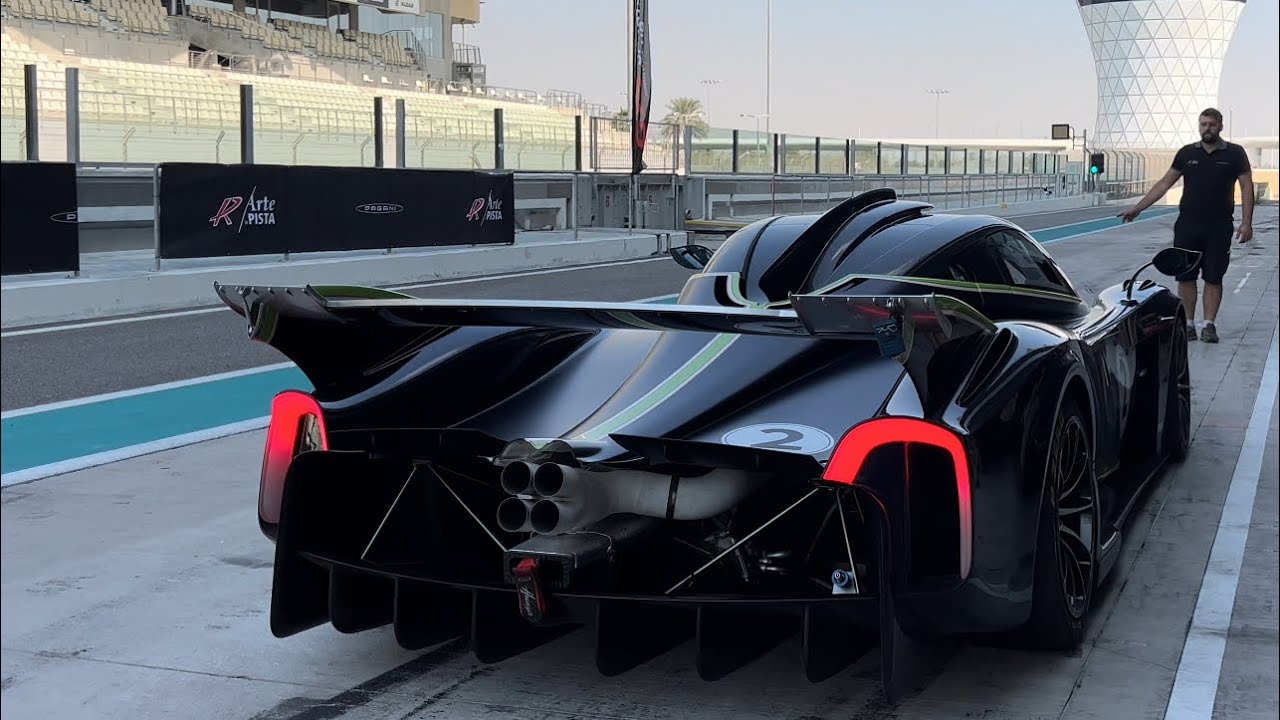 4 Pagani Hyuara R's! Full Send on track day over 9000 RPM [HEADPHONE USER WARNING!]