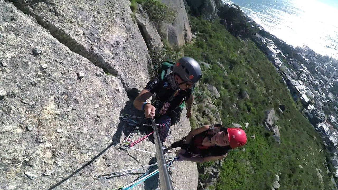 Trad Climbing on Lions Head Granite Slabs