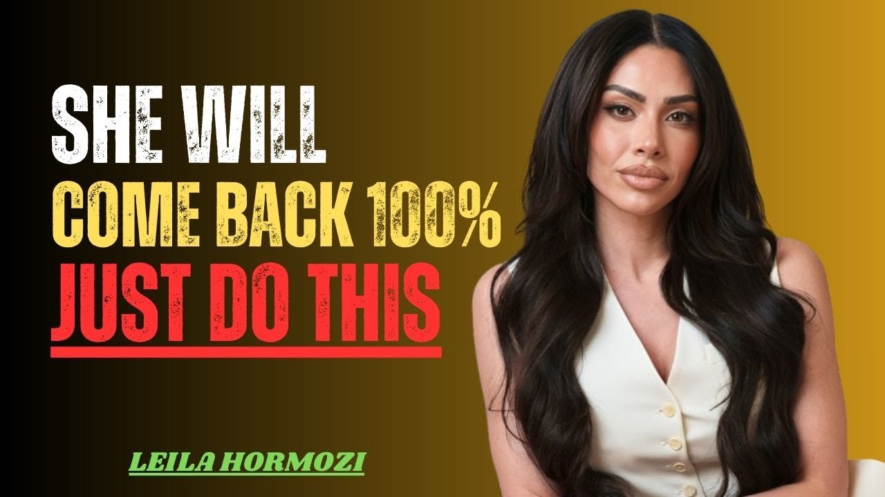 The Moment You Detach She Starts Missing You | Leila Hormozi Speech About Female Psychology