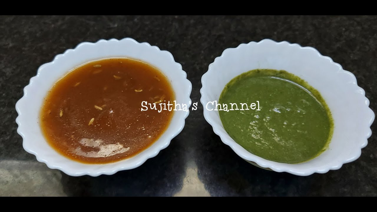 Sweet & Green Chutneys Chutneys for chaat Tamarind chutney Mint