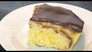 Boston Cream Poke Cake | Southern Sassy Mama