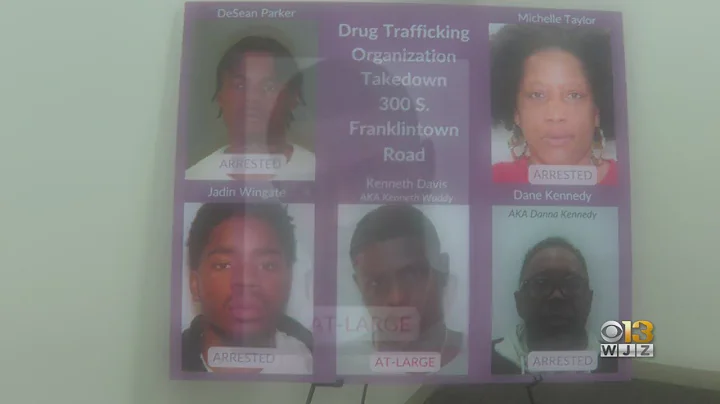 Four arrested, one more sought in Baltimore 'drug takedown'