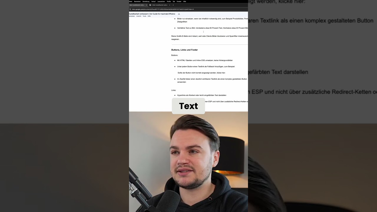 E-Mail Design: Weniger Bilder, Mehr Text! 