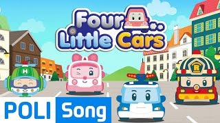Four little cars | Robocar Poli Educational Nursery Rhymes