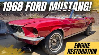 68 Mustang Restoration! Overhauling my 302 Engine! | Part 3