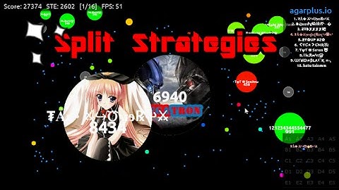 Agar.io-SplitPop,TrickSplit,CannonSplit Strategies
