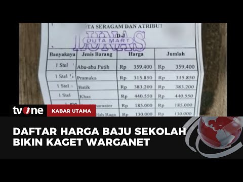 Wow, Harga Seragam SMA Negeri di Tulungagung Rp 2,3 Juta | Kabar Utama tvOne