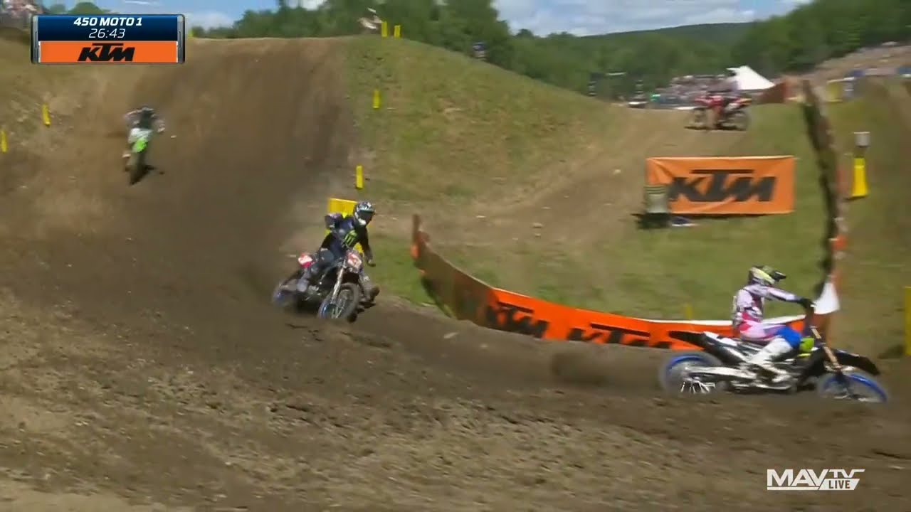2022 AMA Pro Motocross Unadilla 450 Moto 1 HD