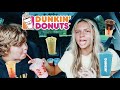 TRYING ALL OF YOUR DUNKIN ORDERS!!! (with cooper)