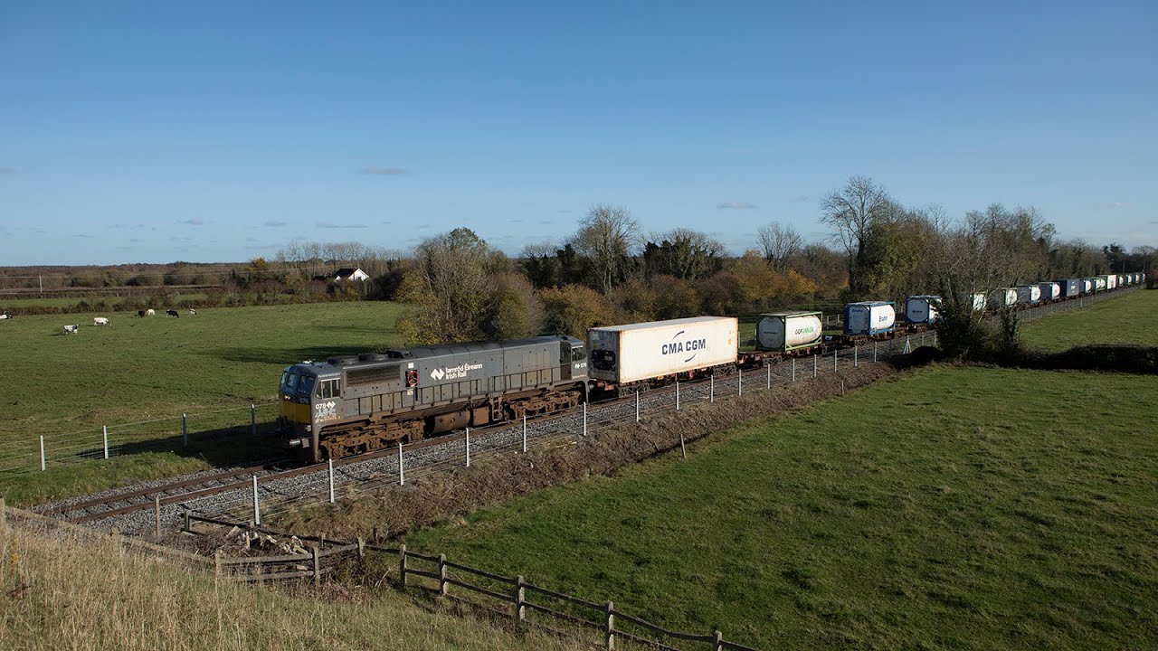 078 on IWT liner near Portarlington 08-Nov-19