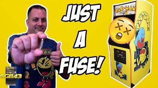 Classic Arcade Game Repair - Pacman - It Was Just A Fuse!!!!