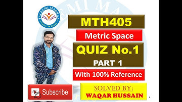 MTH405 quiz no 1 solution by taleemi markaz part 1