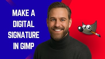 How to Make a Digital Signature in GIMP - GIMP Tutorial for Beginners
