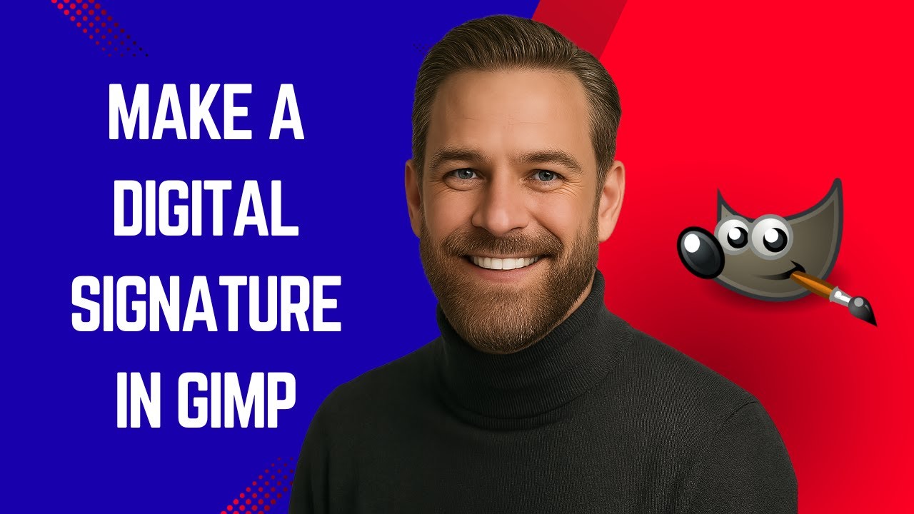 How to Make a Digital Signature in GIMP - GIMP Tutorial for Beginners ...