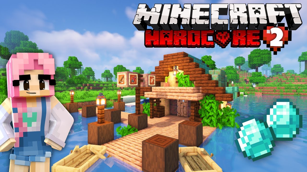 Farmlands & Fishing Shack!! | Minecraft 1.18 Let’s Play Hardcore Cottagecore | Ep. 2