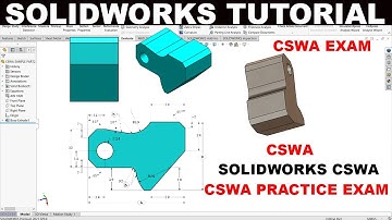 Solidworks tutorial CSWA Practice Sample Exam PART1