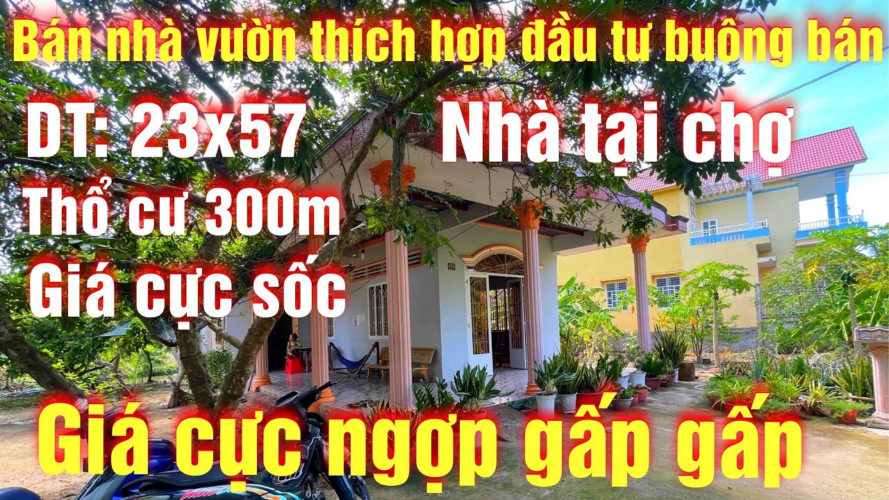 238💕 Bán Nhà Vườn Đủ Loại Trái Cây, Thổ Cư 300m Đường Nhựa, Xa Long Định Châu Thành Tiền Giang