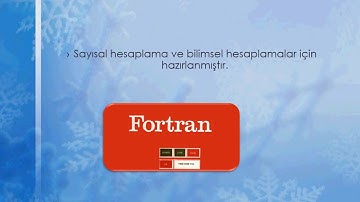 Programlama Dilleri 12 / Fortran Nedir - Neler Yapılır